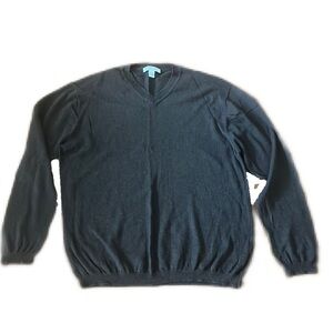 Pronto Uomo Sweater V-Neck Brown Cotton Cashmere